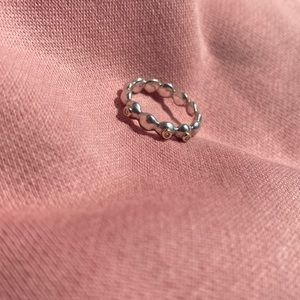 Pandora two tone diamond ring